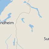 Karta som med röd fyrkant ramar in Östersunds Centrum, Hålland, Åre Kommun, Jämtlands län