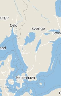 Översiktskarta som visar hela Sverige med en markör som visar ungefär var händelsen inträffat