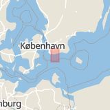 Karta som med röd fyrkant ramar in Smygehamn, Trelleborg, Skåne län