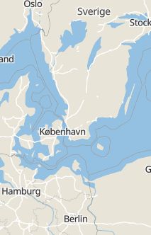 Översiktskarta som visar hela Sverige med en markör som visar ungefär var händelsen inträffat