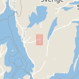 Karta som med röd fyrkant ramar in Ulricehamnstunneln, Ulricehamn, Västra Götalands län