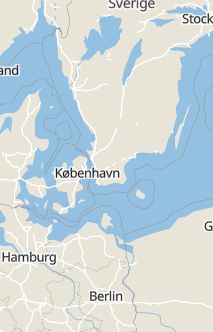 Översiktskarta som visar hela Sverige med en markör som visar ungefär var händelsen inträffat