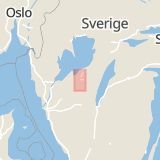 Karta som med röd fyrkant ramar in Dalhemsgatan, Skara, Västra Götalands län