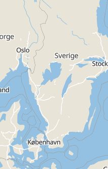 Översiktskarta som visar hela Sverige med en markör som visar ungefär var händelsen inträffat