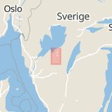 Karta som med röd fyrkant ramar in Skara, Magasingatan, Hässleholm, Västra Götalands län