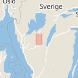 Karta som med röd fyrkant ramar in Odensberg, Östersunds Kommun, Länken, Östersund, Västra Götalands län