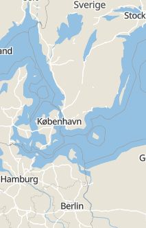 Översiktskarta som visar hela Sverige med en markör som visar ungefär var händelsen inträffat