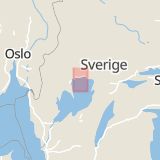 Karta som med röd fyrkant ramar in Skoghall, Karlstad, Värmlands län