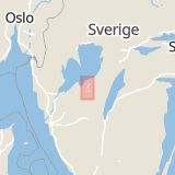 Karta som med röd fyrkant ramar in Ledsjö, Götene, Västra Götalands län