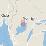 Karta som med röd fyrkant ramar in Mörmoskolan, Hammarö, Värmlands län