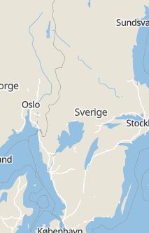 Översiktskarta som visar hela Sverige med en markör som visar ungefär var händelsen inträffat