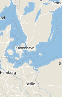 Översiktskarta som visar hela Sverige med en markör som visar ungefär var händelsen inträffat