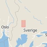 Karta som med röd fyrkant ramar in Ängåsen, Ekshärad, Hagfors, Värmlands län
