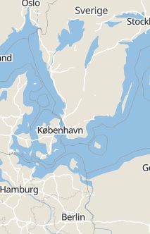 Översiktskarta som visar hela Sverige med en markör som visar ungefär var händelsen inträffat
