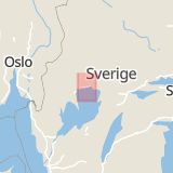 Karta som med röd fyrkant ramar in Karlstad, Storfors, Värmlands län