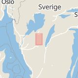 Karta som med röd fyrkant ramar in Falköping, Stockholm, Västra Götalands län