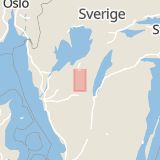Karta som med röd fyrkant ramar in Sankt Olofsgatan, Falköping, Västra Götalands län