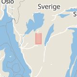 Karta som med röd fyrkant ramar in Hollendergatan, Falköping, Västra Götalands län