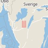 Karta som med röd fyrkant ramar in Wetterlinsgatan, Skövde, Falköping, Västra Götalands län