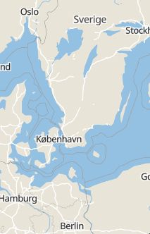 Översiktskarta som visar hela Sverige med en markör som visar ungefär var händelsen inträffat