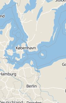Översiktskarta som visar hela Sverige med en markör som visar ungefär var händelsen inträffat