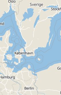 Översiktskarta som visar hela Sverige med en markör som visar ungefär var händelsen inträffat