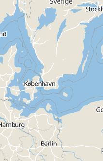 Översiktskarta som visar hela Sverige med en markör som visar ungefär var händelsen inträffat