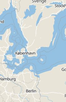 Översiktskarta som visar hela Sverige med en markör som visar ungefär var händelsen inträffat