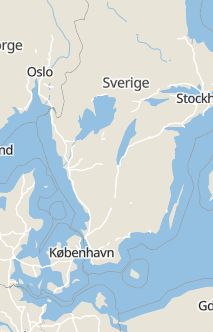 Översiktskarta som visar hela Sverige med en markör som visar ungefär var händelsen inträffat