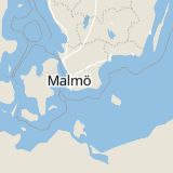 Karta som med röd fyrkant ramar in Marsvinsholm, Ystad, Skåne län