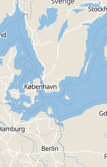 Översiktskarta som visar hela Sverige med en markör som visar ungefär var händelsen inträffat