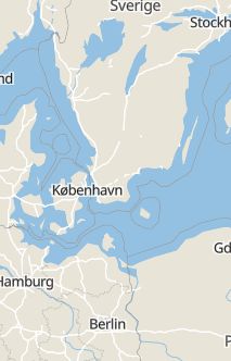 Översiktskarta som visar hela Sverige med en markör som visar ungefär var händelsen inträffat