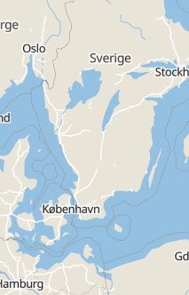 Översiktskarta som visar hela Sverige med en markör som visar ungefär var händelsen inträffat