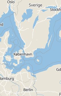 Översiktskarta som visar hela Sverige med en markör som visar ungefär var händelsen inträffat