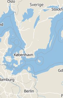Översiktskarta som visar hela Sverige med en markör som visar ungefär var händelsen inträffat