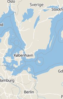 Översiktskarta som visar hela Sverige med en markör som visar ungefär var händelsen inträffat