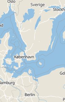 Översiktskarta som visar hela Sverige med en markör som visar ungefär var händelsen inträffat