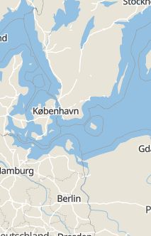 Översiktskarta som visar hela Sverige med en markör som visar ungefär var händelsen inträffat