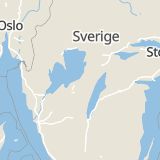 Karta som med röd fyrkant ramar in Storegårdsvägen, Mariestad, Västra Götalands län