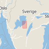 Karta som med röd fyrkant ramar in Mariestad, Västra Götalands län