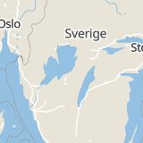 Karta som med röd fyrkant ramar in Nya Torget, Mariestad, Västra Götalands län