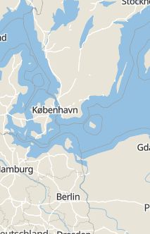 Översiktskarta som visar hela Sverige med en markör som visar ungefär var händelsen inträffat