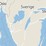 Karta som med röd fyrkant ramar in Norra Bergvägen, Skövde, Västra Götalands län