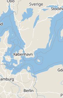 Översiktskarta som visar hela Sverige med en markör som visar ungefär var händelsen inträffat