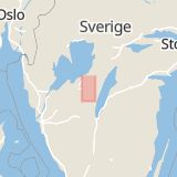 Karta som med röd fyrkant ramar in Vadsbovägen, Skövde, Västra Götalands län