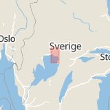 Karta som med röd fyrkant ramar in Väse, Karlstad, Värmlands län