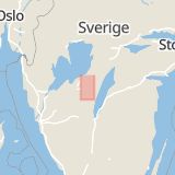 Karta som med röd fyrkant ramar in Södra Ryd, Skövde, Västra Götalands län