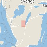 Karta som med röd fyrkant ramar in Grengatan, Mullsjö, Jönköpings län