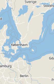 Översiktskarta som visar hela Sverige med en markör som visar ungefär var händelsen inträffat