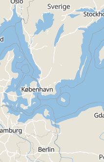 Översiktskarta som visar hela Sverige med en markör som visar ungefär var händelsen inträffat